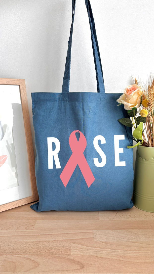 Tote bag 10L personnalisable - Octobre rose - Rose