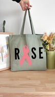 Tote bag 18L personnalisable - Octobre Rose - Rose
