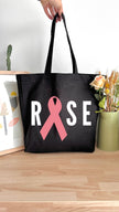Tote bag 18L personnalisable - Octobre Rose - Rose