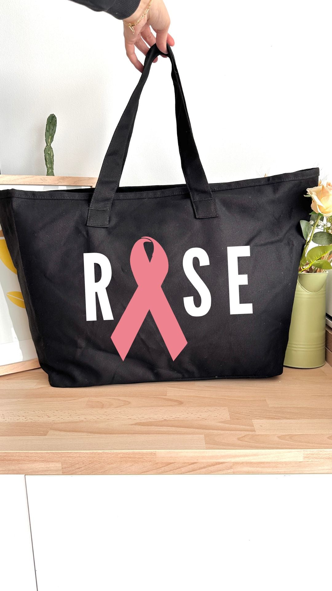 Sac 31L personnalisable - Octobre Rose - Rose