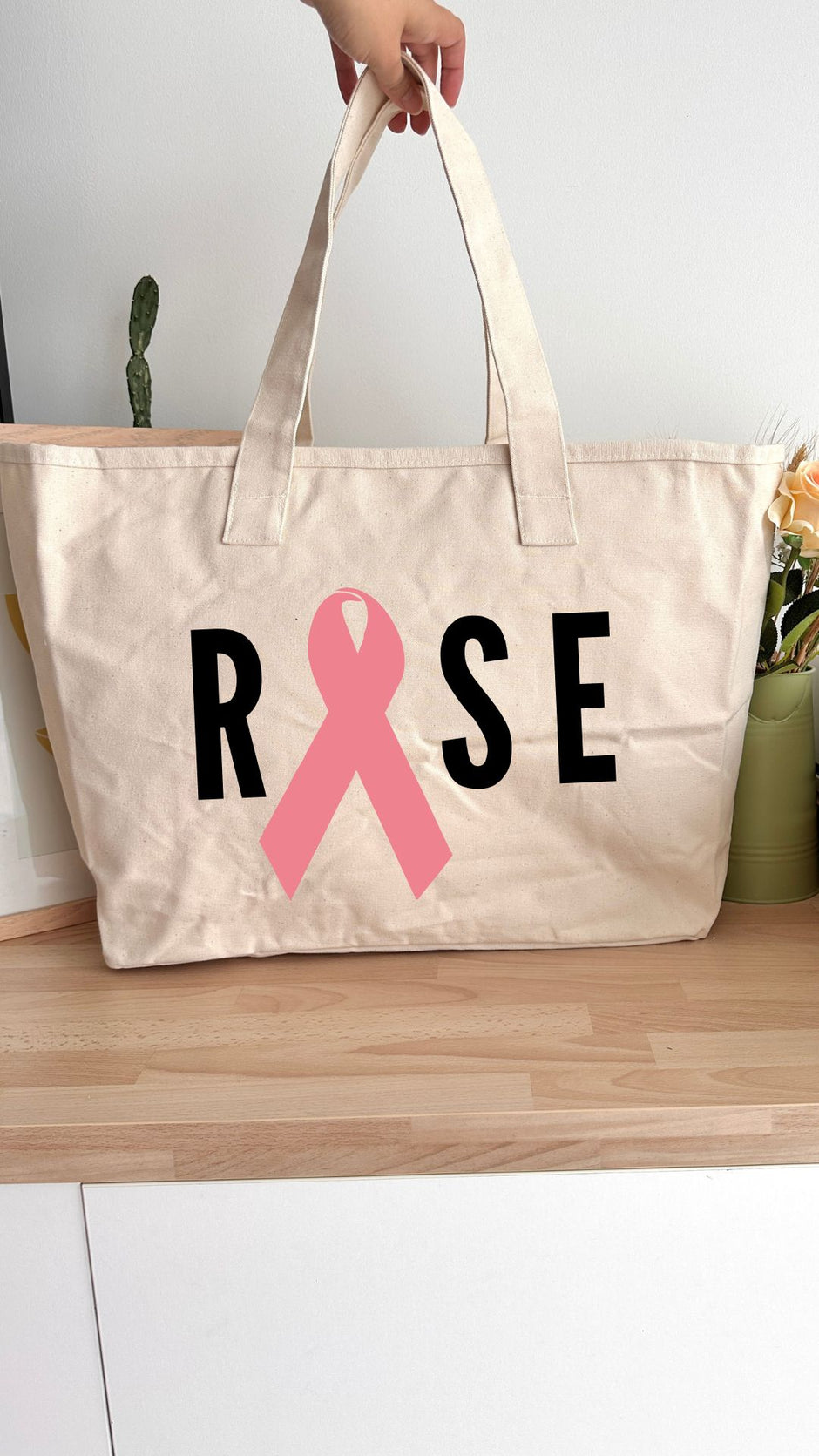 Sac 31L personnalisable - Octobre Rose - Rose