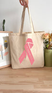 Tote bag 18L personnalisable - Octobre Rose - Ruban