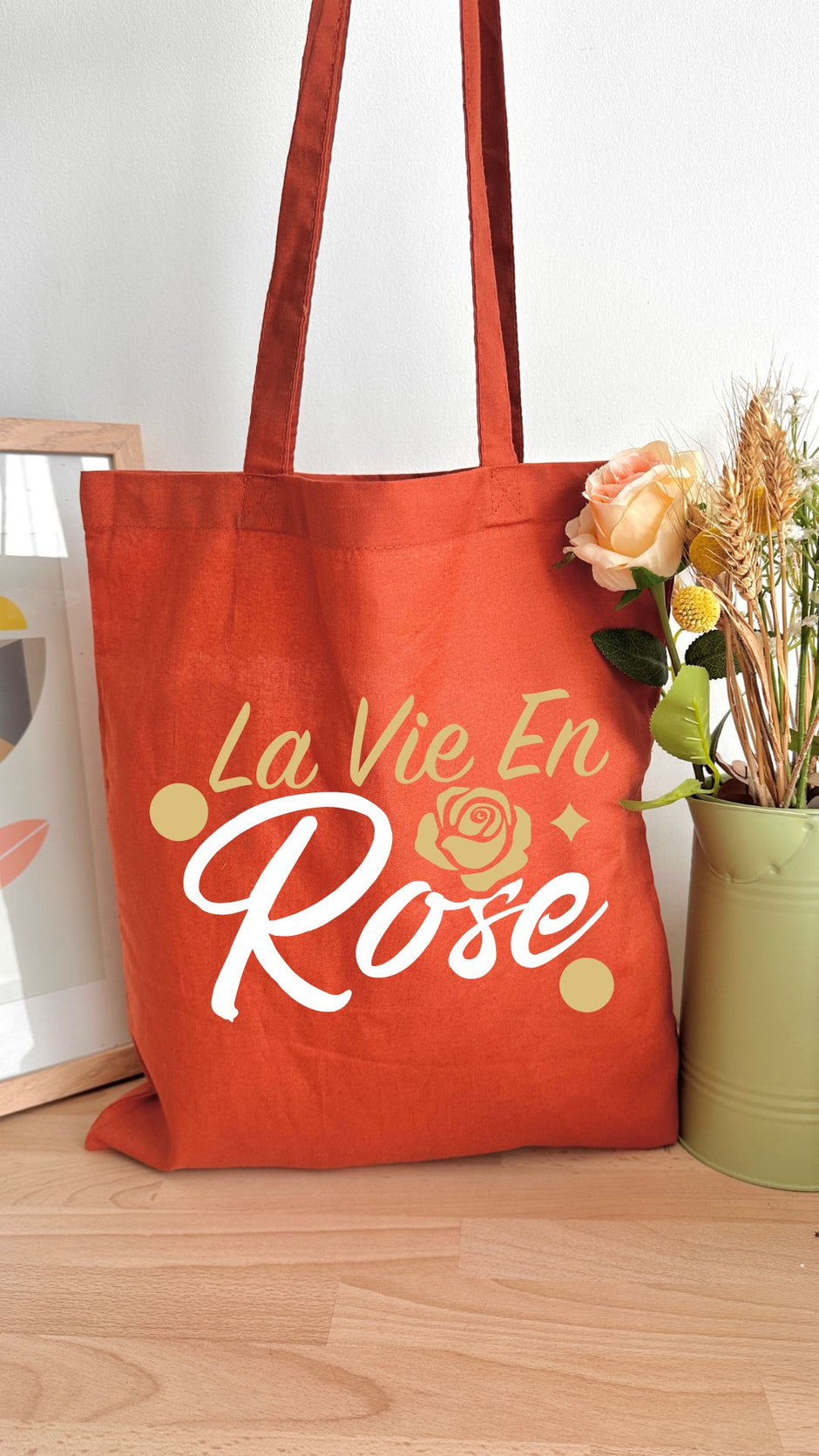 Tote bag 10L personnalisable - Octobre rose - La vie en Rose Texte