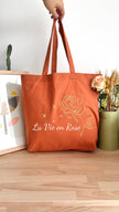 Tote bag 18L personnalisable - Octobre Rose - La vie en rose