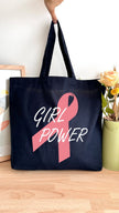 Tote bag 18L personnalisable - Octobre Rose - Girl Power