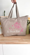 Sac 31L personnalisable - Octobre Rose - La vie en Rose