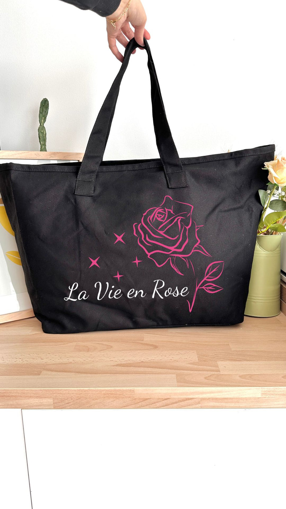 Sac 31L personnalisable - Octobre Rose - La vie en Rose