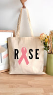 Tote bag 10L personnalisable - Octobre rose - Rose
