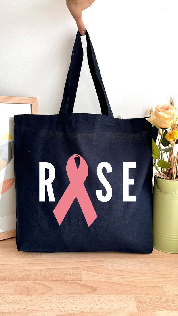 Tote bag 18L personnalisable - Octobre Rose - Rose