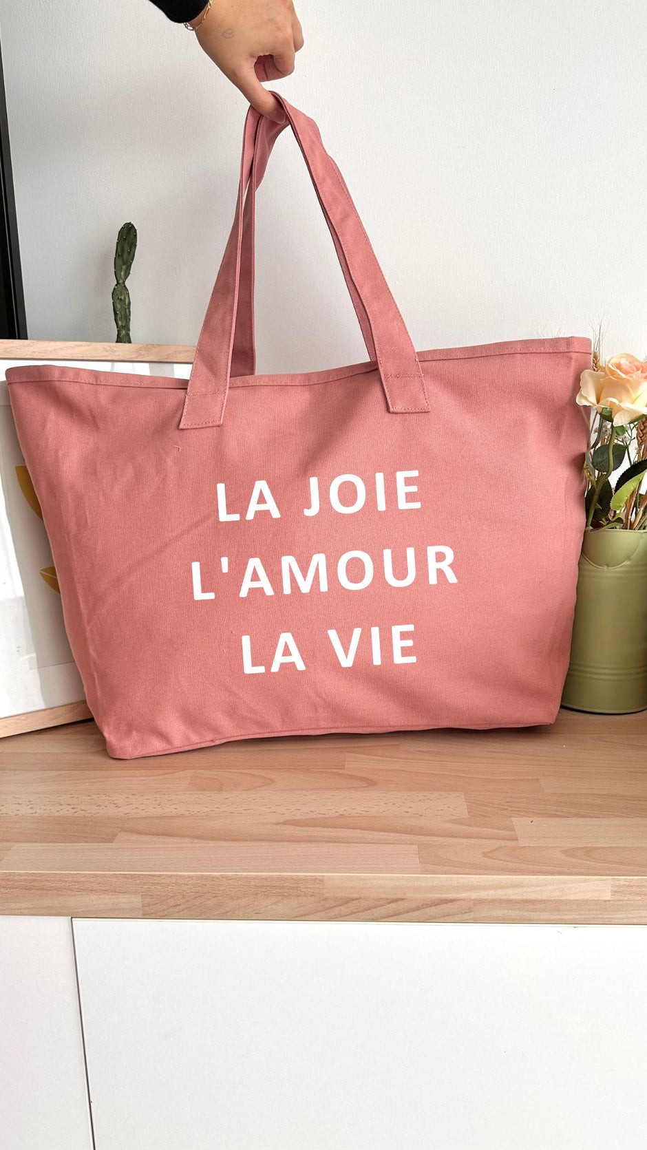 Sac 31L personnalisable - La joie L'amour La vie