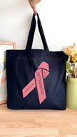 Tote bag 18L personnalisable - Octobre Rose - Ruban