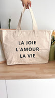 Sac 31L personnalisable - La joie L'amour La vie
