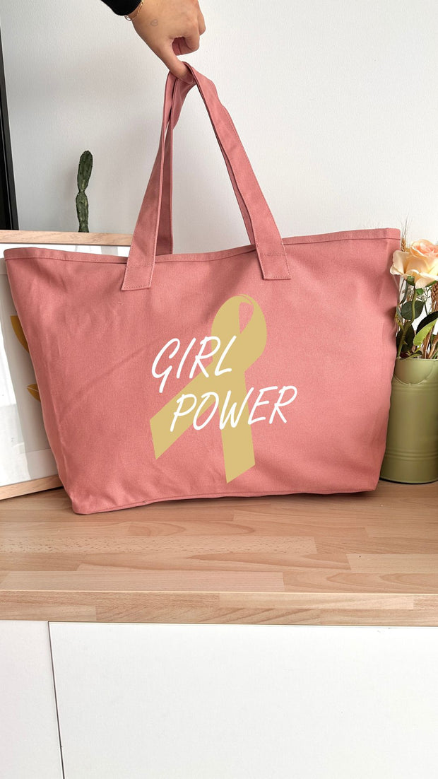 Sac 31L personnalisable - Octobre Rose - Girl Power