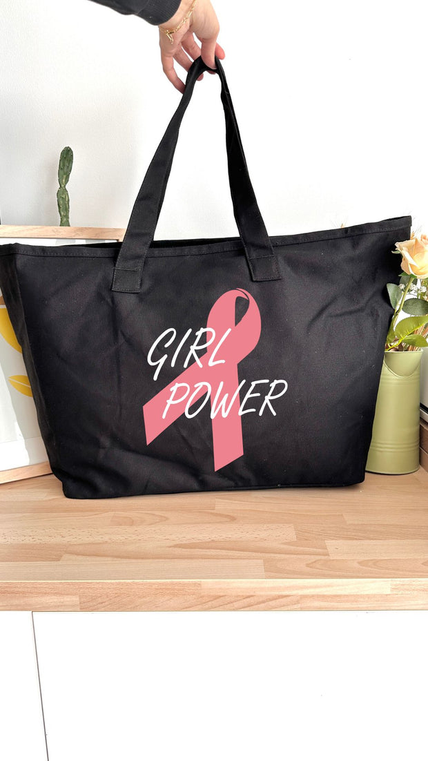 Sac 31L personnalisable - Octobre Rose - Girl Power