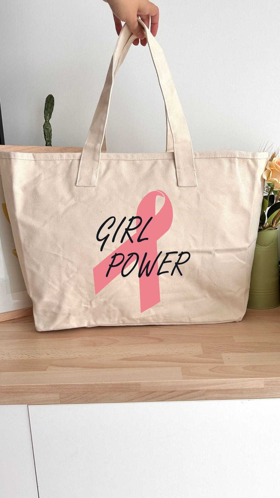 Sac 31L personnalisable - Octobre Rose - Girl Power