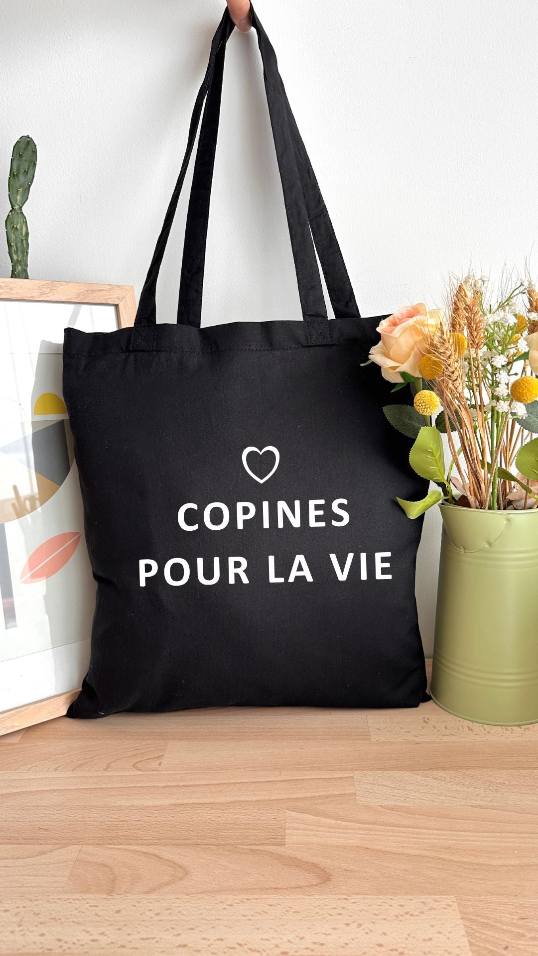 Tote bag 10L personnalisable - Copines pour la vie