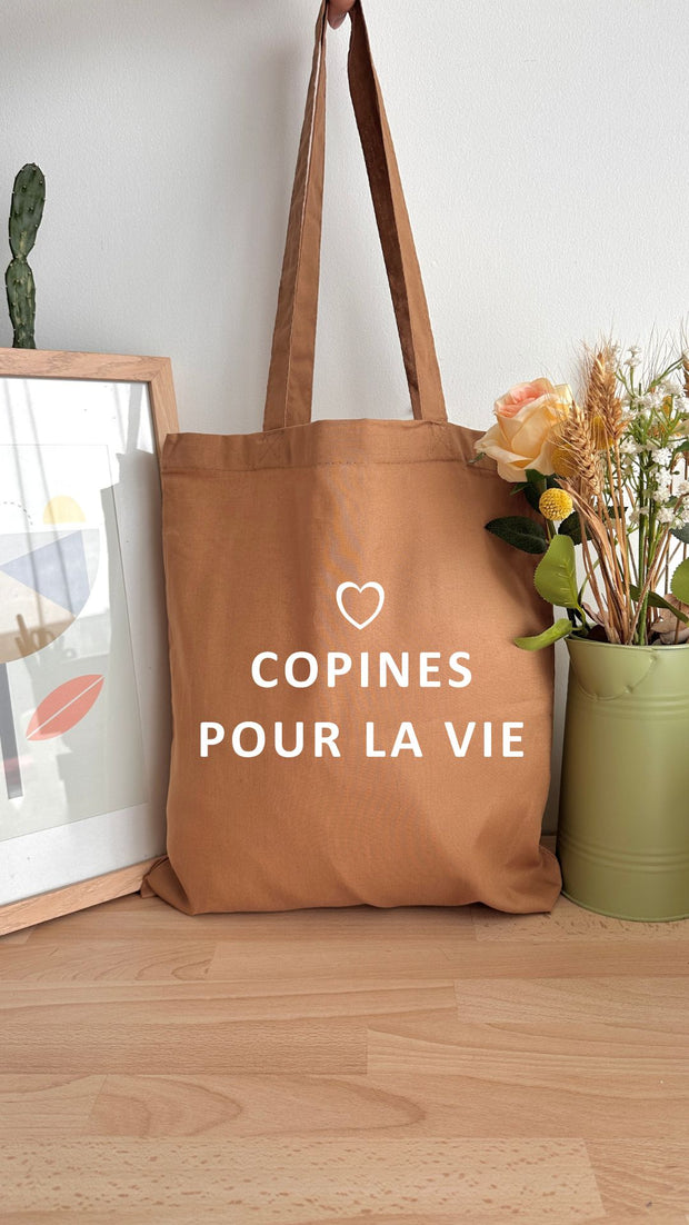 Tote bag 10L personnalisable - Copines pour la vie