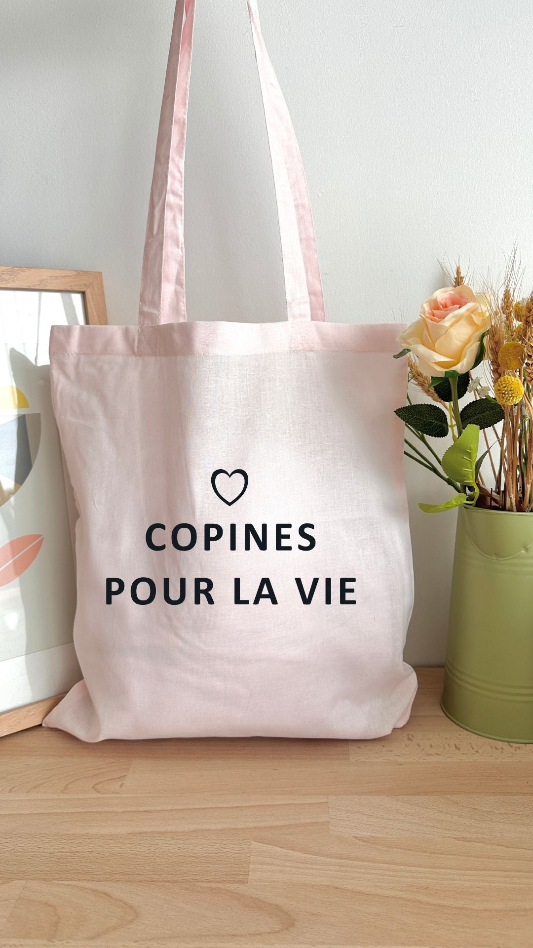 Tote bag 10L personnalisable - Copines pour la vie
