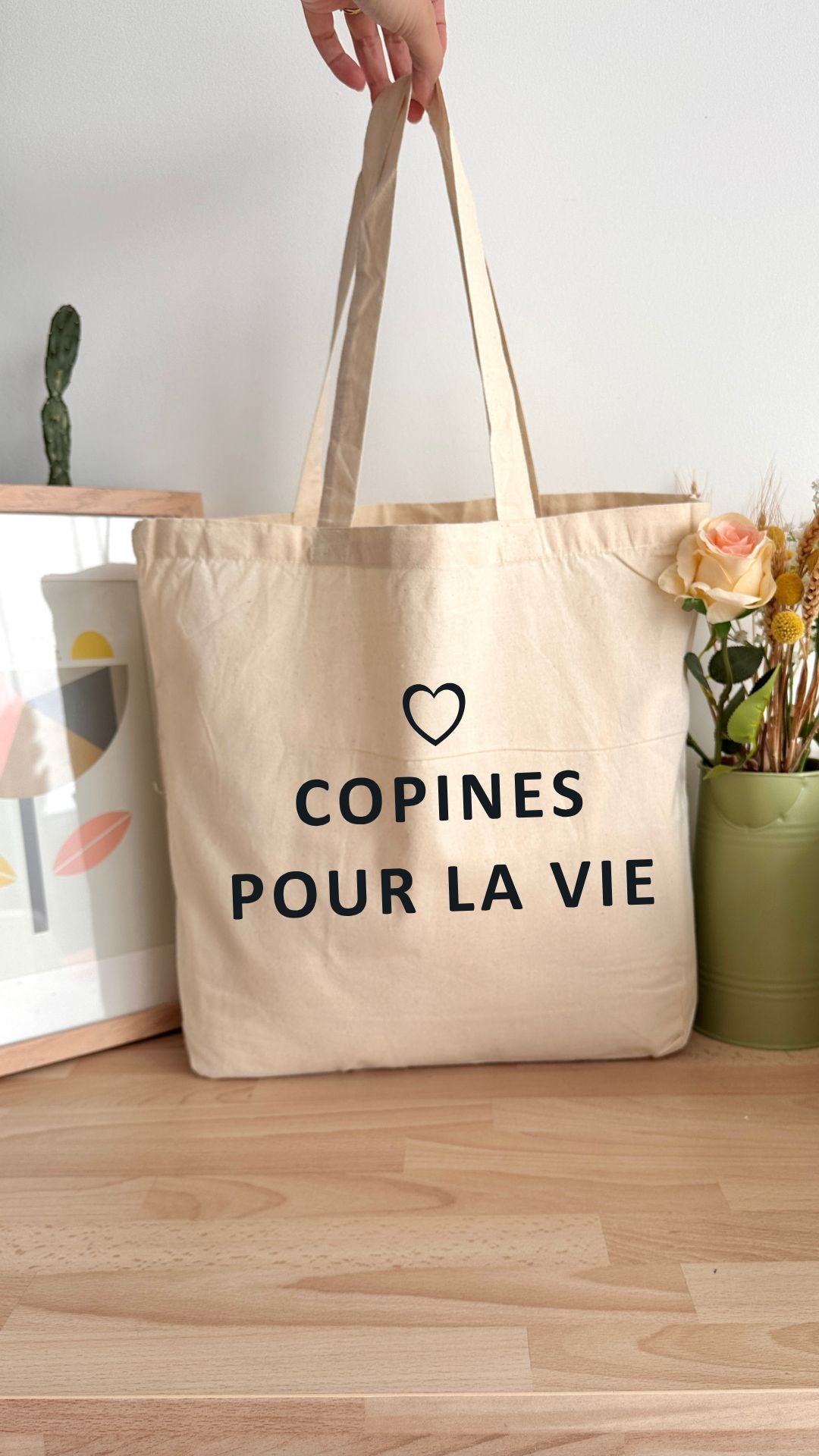 Tote bag 18L personnalisable - Copines pour la vie