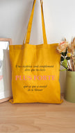 Tote bag 10L personnalisable - Octobre rose - Plus forte