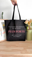 Tote bag 18L personnalisable - Octobre Rose - Plus forte