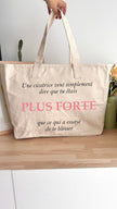 Sac 31L personnalisable - Octobre Rose - Plus forte