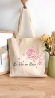 Tote bag 10L personnalisable - Octobre rose - La vie en Rose